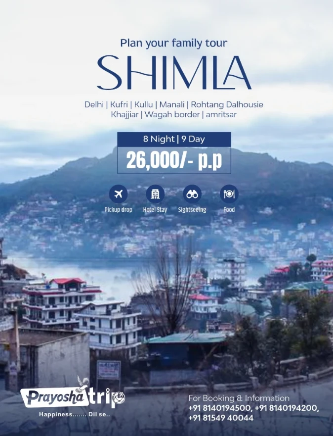 Shimla Tour Package trip poster