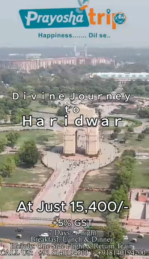 Divine Journey to Haridwar trip poster