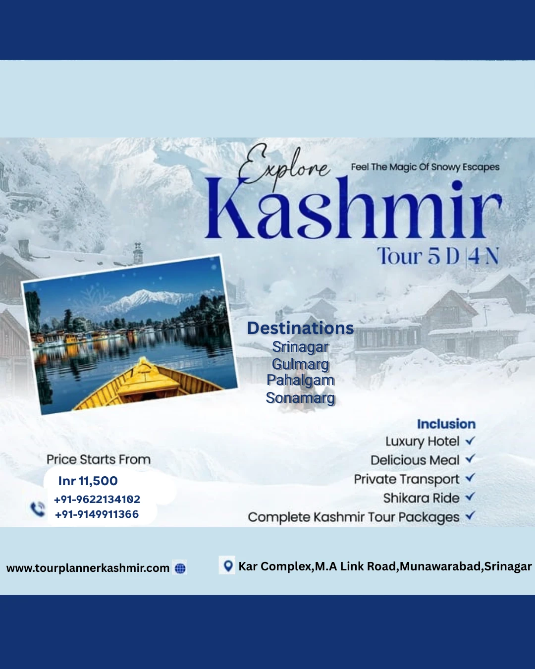 Budget tour trip poster