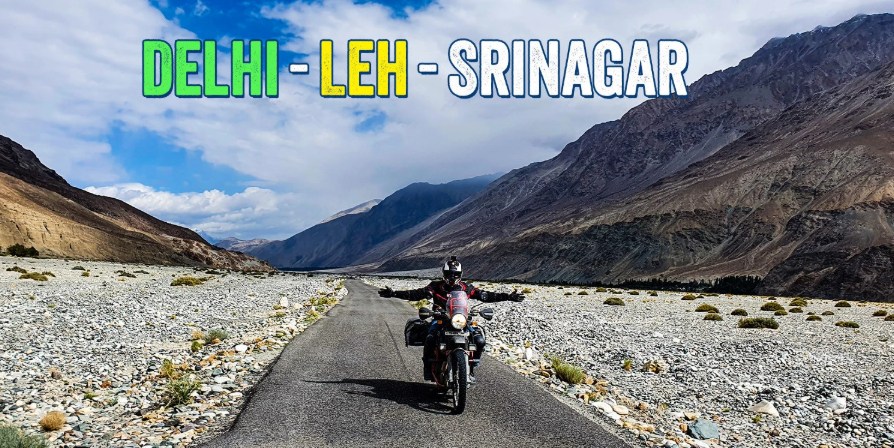 Leh Ladakh Bike and Backpacking Trip | Delhi - Leh trip poster