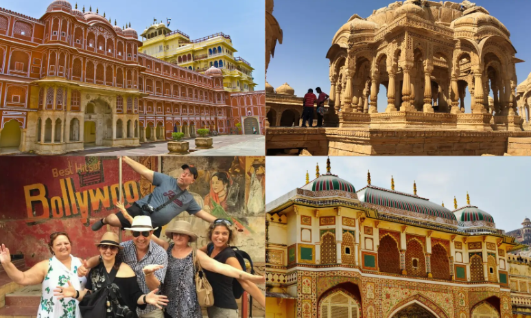 Rajasthan-Varanasi -Tajmahal trip poster